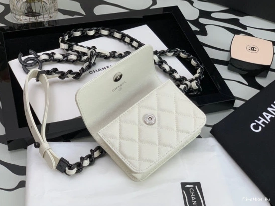 First Bag Ru FLAP BELT CHANEL HOLDER CARD 0712